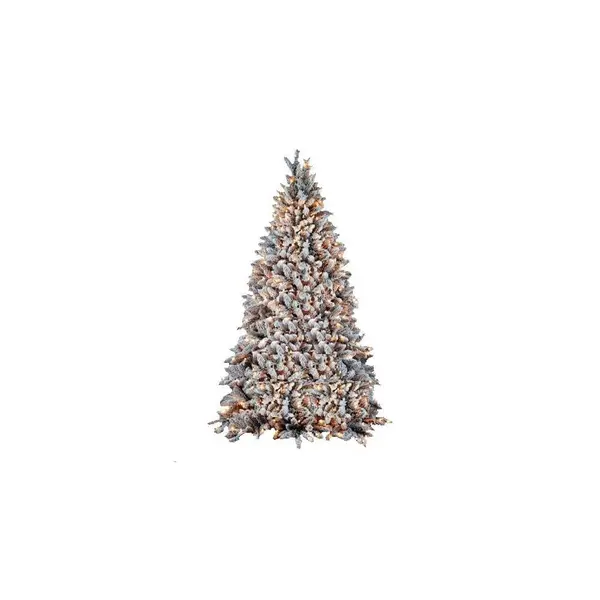Sapin artificiel floqué & light