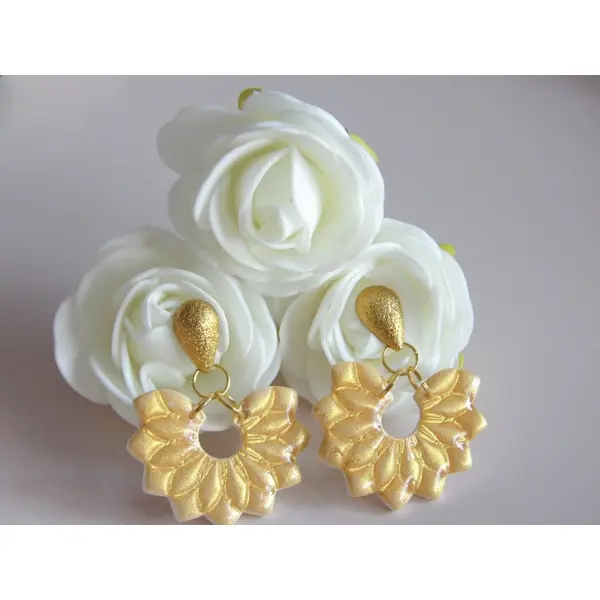 Boucle d'oreille milla création artisanale unique