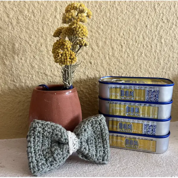 Nœud papillon au crochet pour homme – dentelle vintage