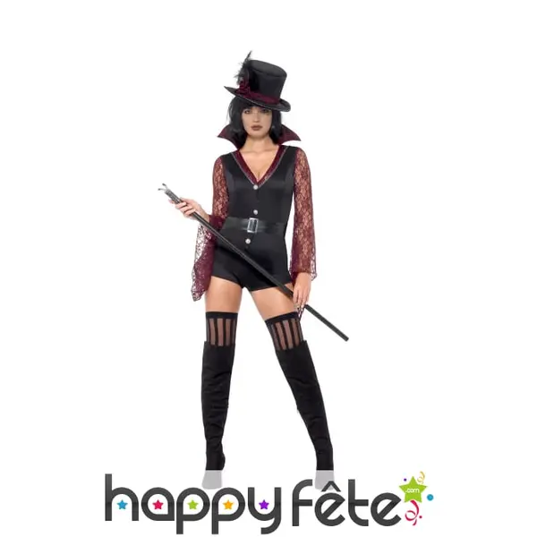 Costume de vampiresse sexy, short court