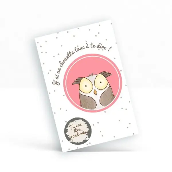 Carte à gratter "Tu vas être grand-père!" ou "Tu vas être grand mère!"|annonce grossesse