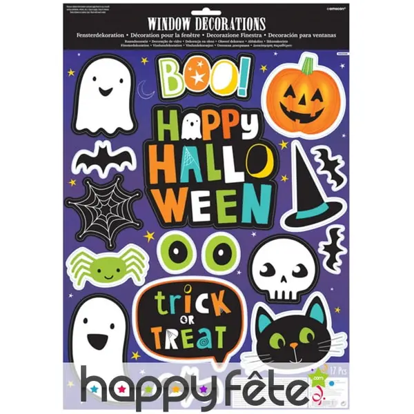 17 Stickers amusants de Halloween
