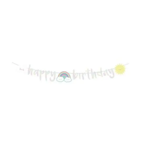 Bougie d'Anniversaire - Nuage et Arc-en-Ciel