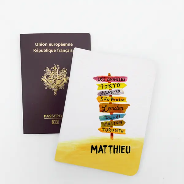 Protège passeport personnalisable Panneaux