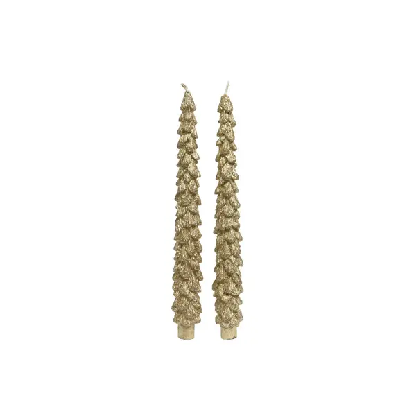 Bougie sapin paillettes