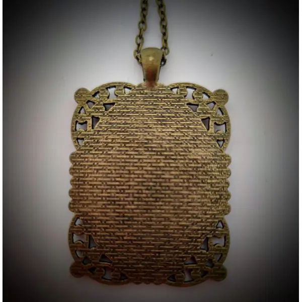 Pendentif camée afro bohème - portrait femme noire - collier fierté africaine.