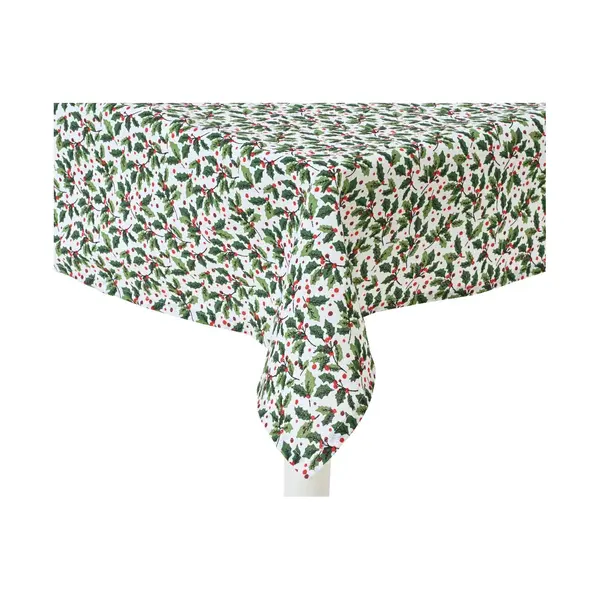 Nappe coton rectangulaire houx