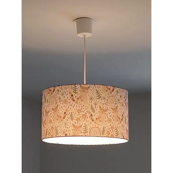 Abat-jour renards arcs-en-ciel – déco chambre bébé enfant, forêt, animaux, scandinave, bohème, lampe de chevet, idée cadeau