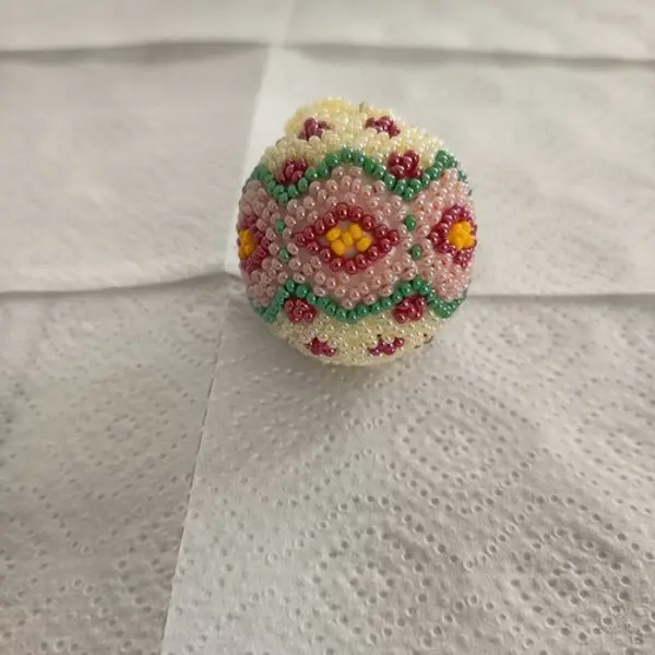 Explication pour realiser une boule en tissage danois