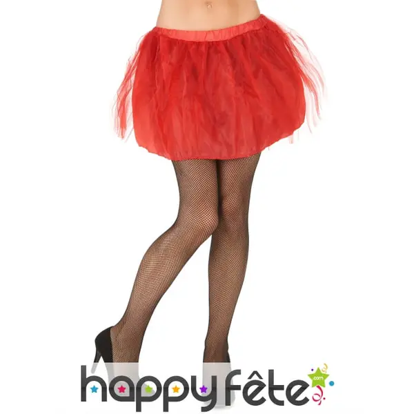 Tutu rouge et jupon opaque