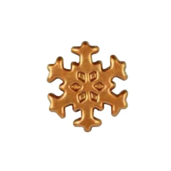 Flocon de neige bronze en Chocolat Blanc (x132) - DDM 10/26