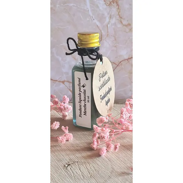Fondant liquide parfumé menthe chocolat