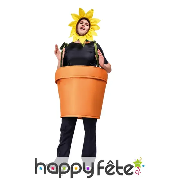 Costume de pot de fleur pour adulte