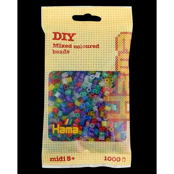 Sachet 1000 perles Midi: pailletées