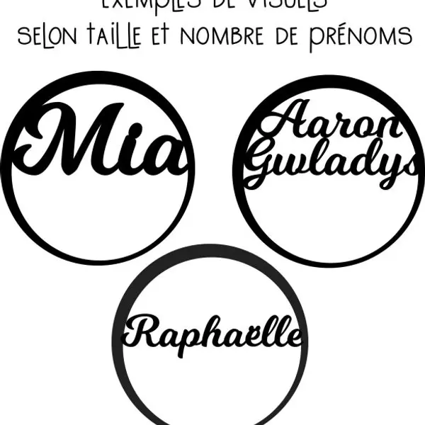 Décoration murale personnalisée avec prénom bois