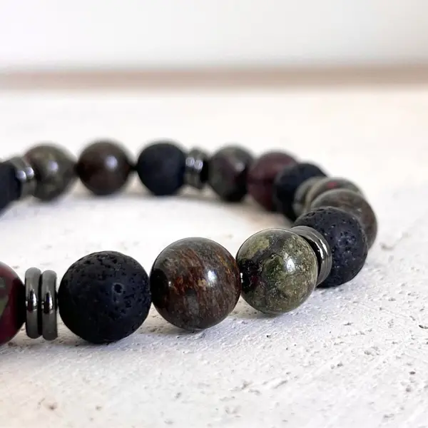 Bracelet scorpion homme pierres naturelles