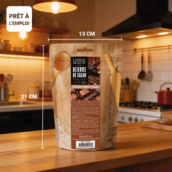 Beurre de cacao Mycryo en poudre - 200g