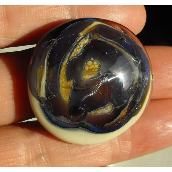 Bague cabochon murano bag.1119