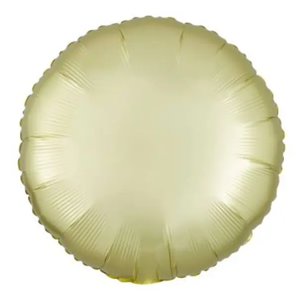 1 Ballon Rond Pastel - Jaune