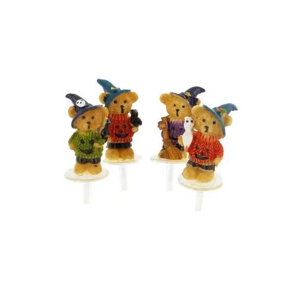 Ours d'Halloween assortis sur pique (x30)