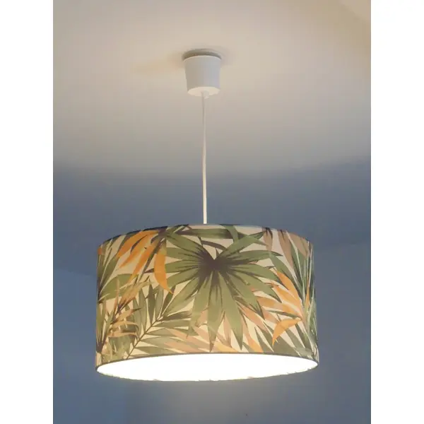 Abat-jour feuilles de palmier exotiques – décoration tropicale chic, luminaire salon chambre, ambiance végétale et dépaysante