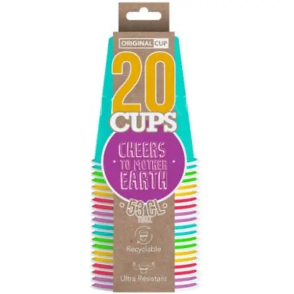 20 Gobelets en Carton - Beer Pong - Summer Pack