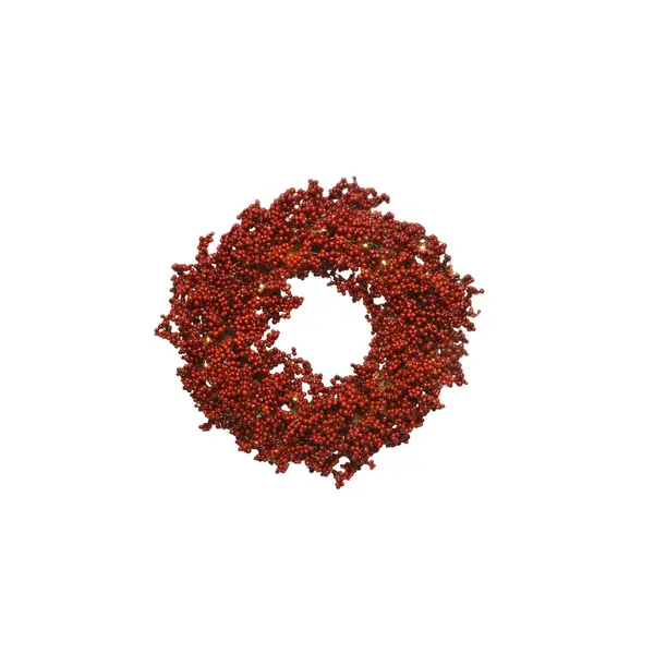Couronne baies rouges 60cm