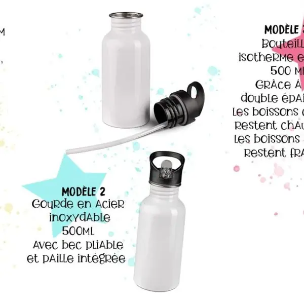 Gourde ou bouteille personnalisée pour enfant Graffiti