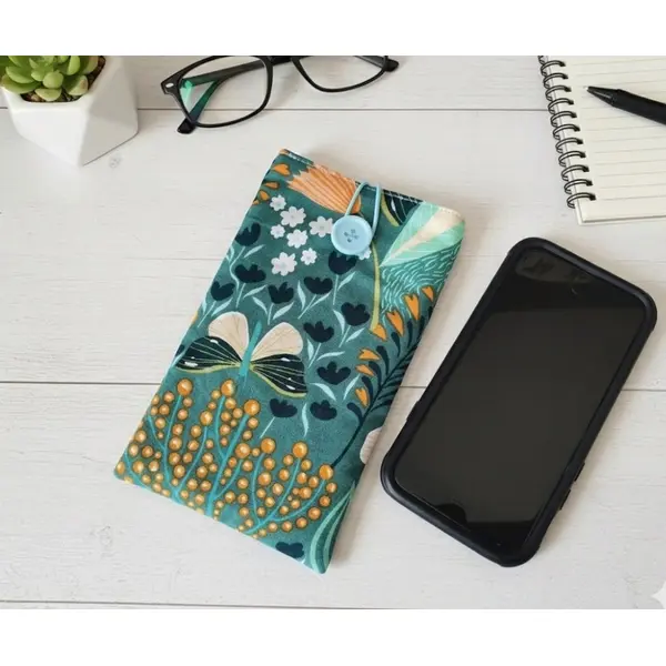 Housse/étui rembourré téléphone portable/étui à lunettes