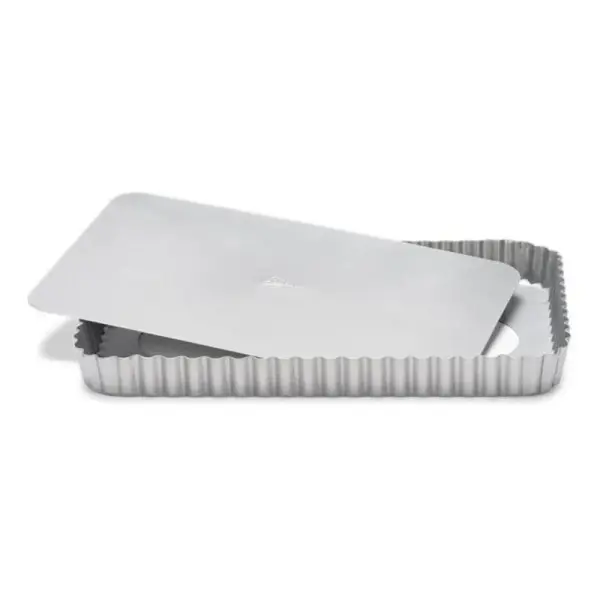 Moule à tarte rectangulaire antiadhésif avec fond amovible