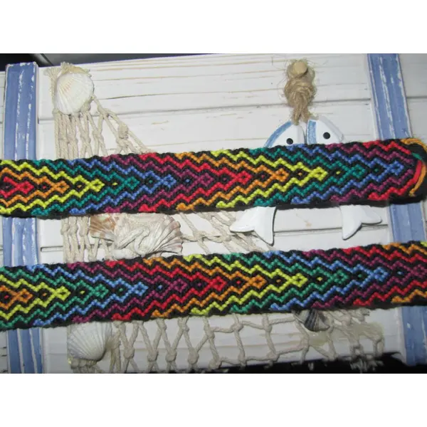 Bracelet brésilien arc en ciel infini