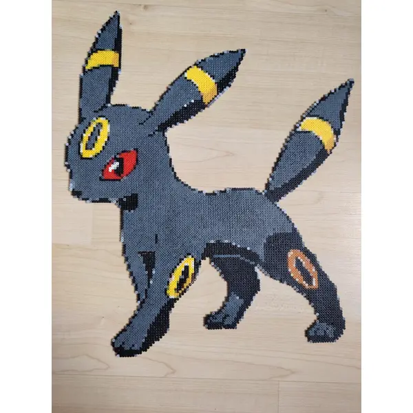 Grande création en perles à repasser – personnage manga – décoration murale – fait main