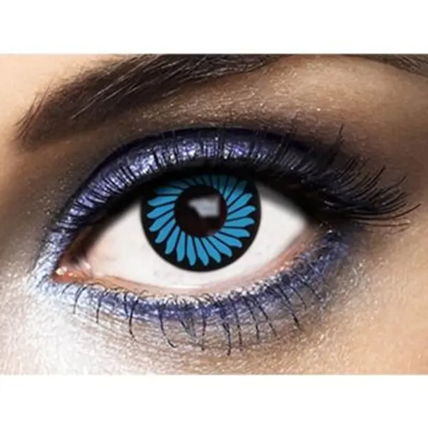 Lentilles " Zoom In " - Bleu (sans correction) - 1 Jour