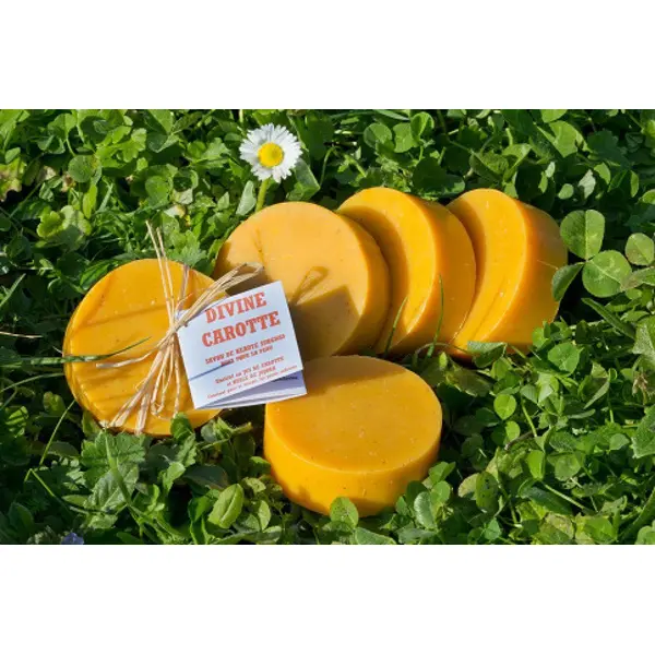 Savon artisanal, "divine carotte"