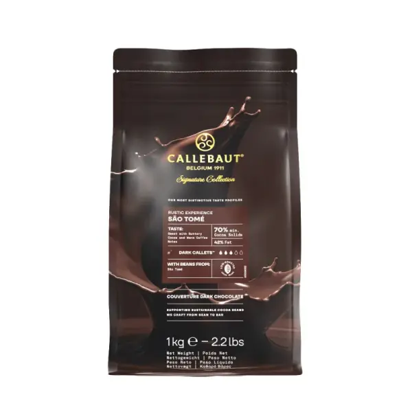 Chocolat de Couverture noir São Tomé - 70% de cacao - 1Kg