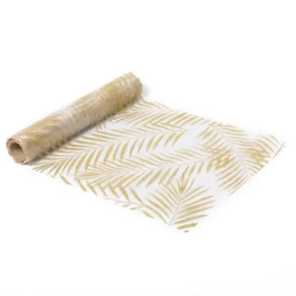 Chemin de Table Palmier Pailletes Or