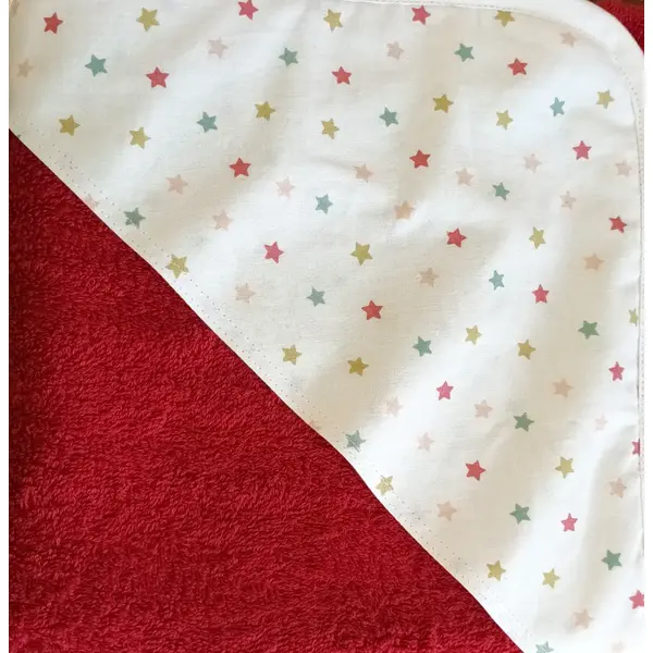 sortie de bain bébé / cape de bain artisanale
