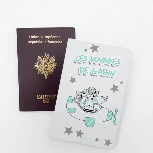 Protège passeport personnalisable Animaux avion | Etoiles