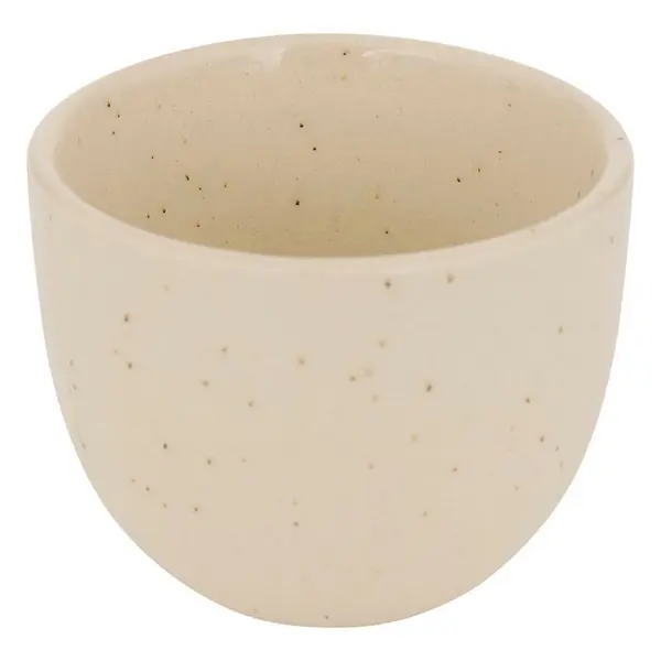 Tasse à café espresso 'Wonja' en faïence, coloris crème - 10cl