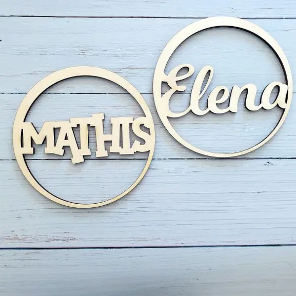 Décoration murale personnalisée avec prénom bois