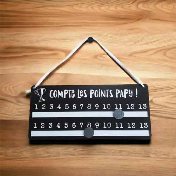 Compteur de points de pétanque personnalisé