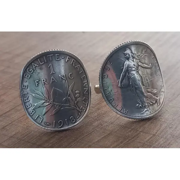 Bague 1 franc la semeuse argent