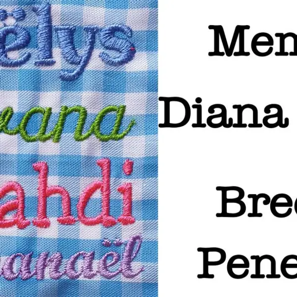 Badge thermocollant brodé pour tablier blouse école