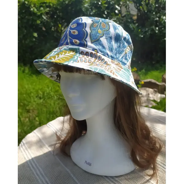 Chapeau bob voynich bleu