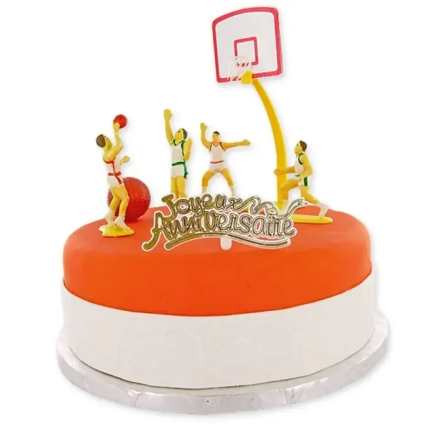 Kit décor gâteau Basket Ball