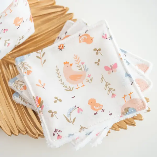 Coton lavable et réutilisable cocotte