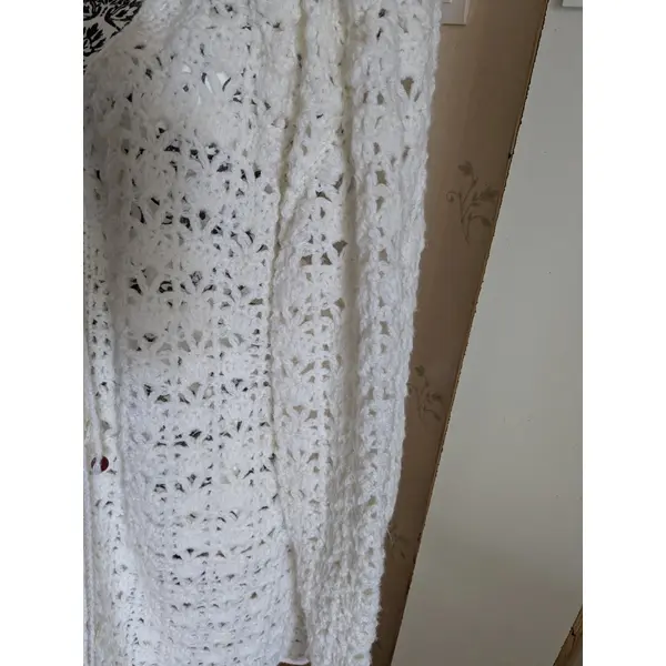 Longue veste au crochet fait main fête des mères