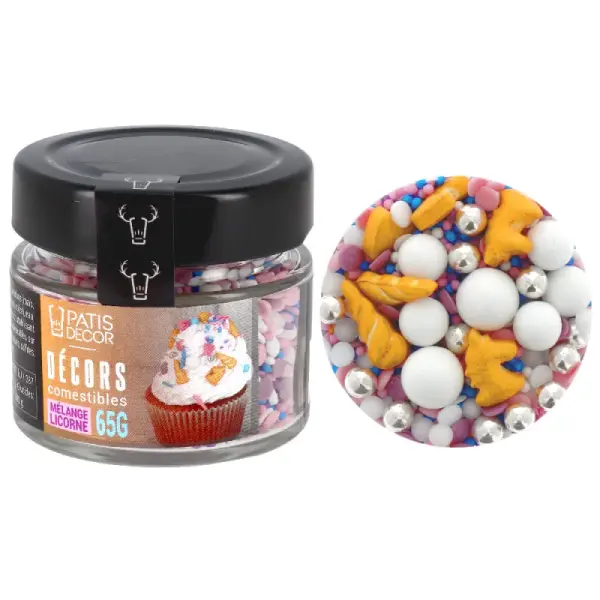 Décors comestibles mélange licorne 65 g