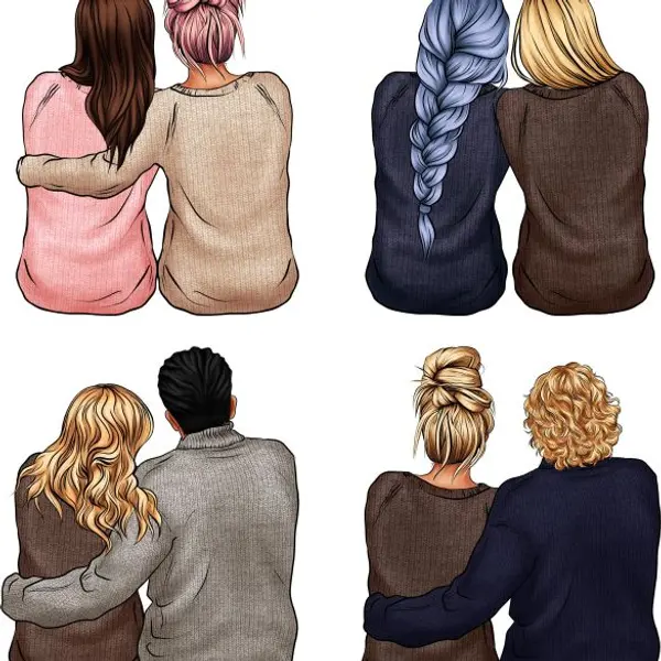Tapis de souris personnalisé Couple