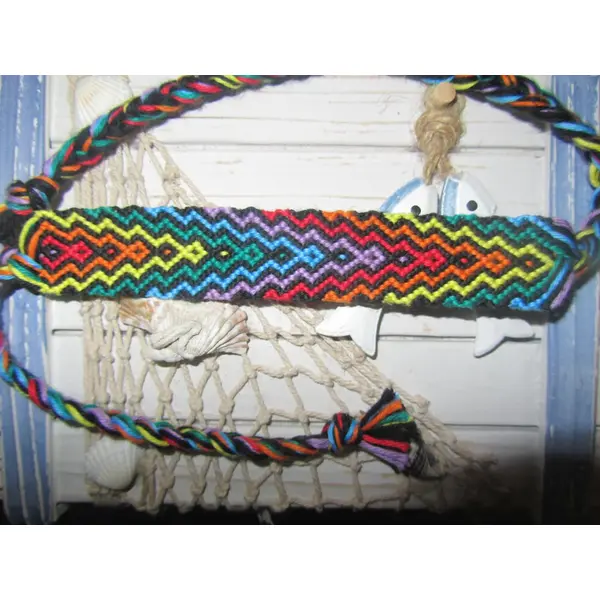 Bracelet brésilien arc en ciel infini
